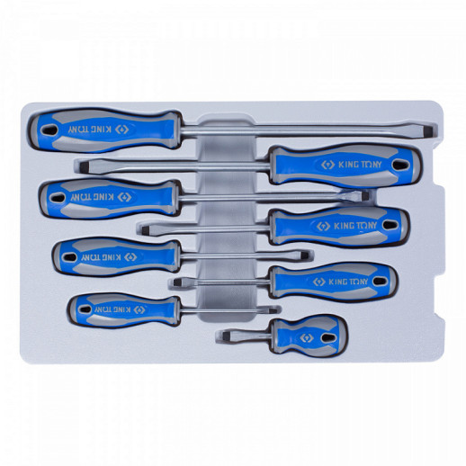 НАБОР ОТВЕРТОК, 8 ПРЕДМЕТОВ KING TONY 30118MR