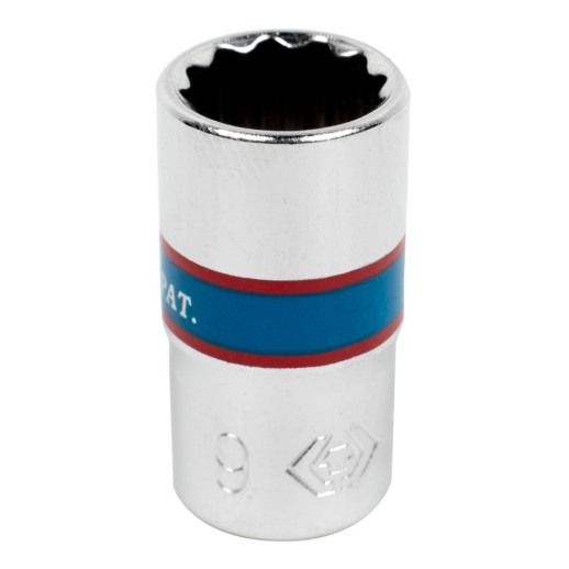 Головка торцевая стандартная двенадцатигранная 1/4", 9 мм KING TONY 233009M