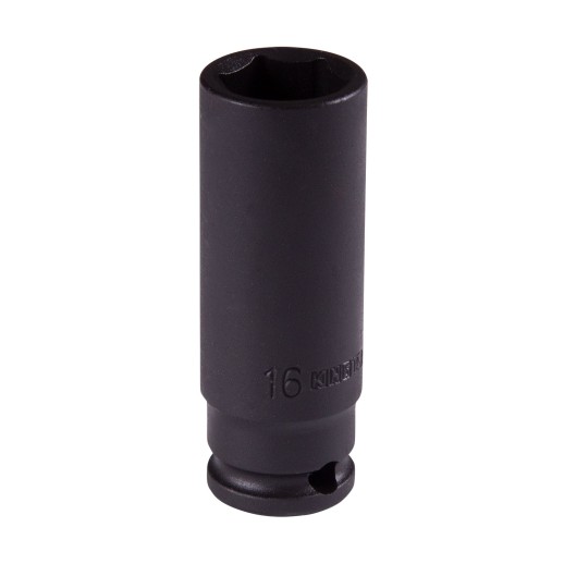 Головка торцевая ударная глубокая шестигранная 3/8", 16 мм KING TONY 343516M