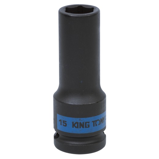 Головка торцевая ударная глубокая шестигранная 1/2", 15 мм KING TONY 443515M