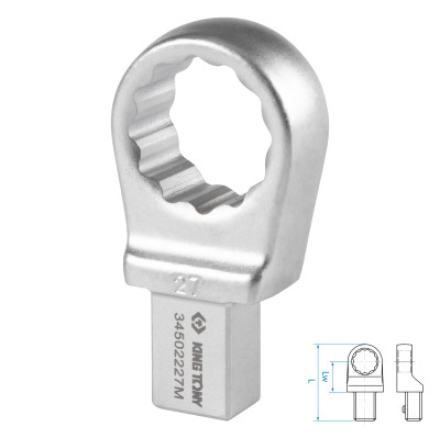 Насадка накидная серии "FIT", 27 мм, 14х18 мм KING TONY 34502227M