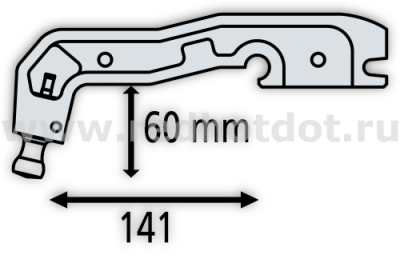 Плечо С6 для C-образных сварочных клещей