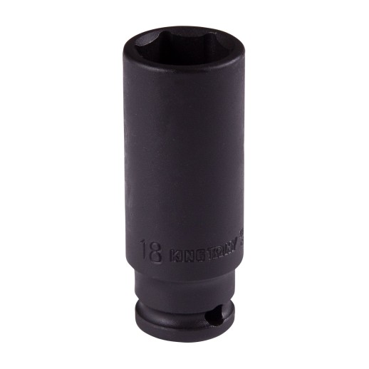 Головка торцевая ударная глубокая шестигранная 3/8", 18 мм KING TONY 343518M