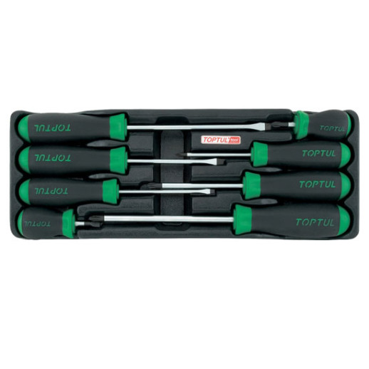 Ложемент набор отверток 8 пр. S6,5*25мм, P2*25мм, S4*100мм, S5,5*100мм, S6,5*150мм, P1*80 GAAT0805