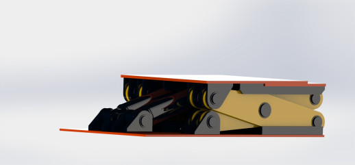 Ножничный подъемник ППП40 для подъёма экскаваторов, 40т.