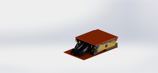 Ножничный подъемник ППП40 для подъёма экскаваторов, 40т.