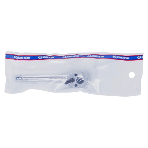 Трещотка 1/4", 100 мм, 72 зубца, флажковая KING TONY 2760-04