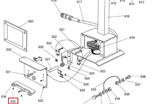 MT-296/633 Винт крепежный