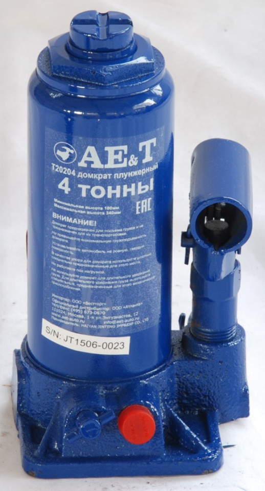 Домкрат бутылочный T20204 AE&T 4т
