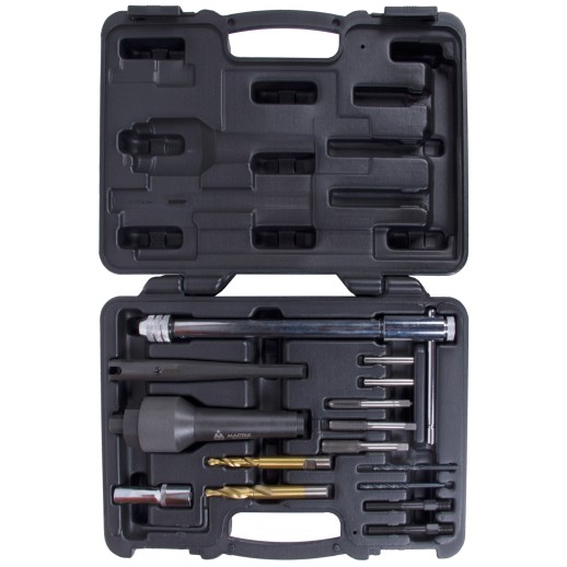 Набор для обслуживания колодцев свечей накаливания, кейс, 16 предметов МАСТАК 103-12016C