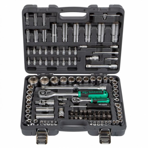 GARWIN 641080 Набор ручных инструментов 1/4" и 1/2" 6 гр. 108 предметов