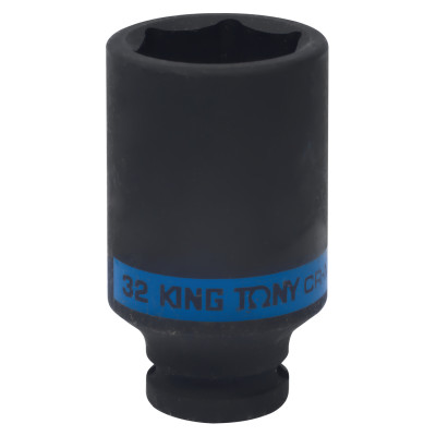 Головка торцевая ударная глубокая шестигранная 1/2", 32 мм KING TONY 443532M
