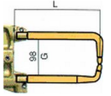 Комплект плеч с возд. охл.L=480мм,D=18мм Tecna 5025