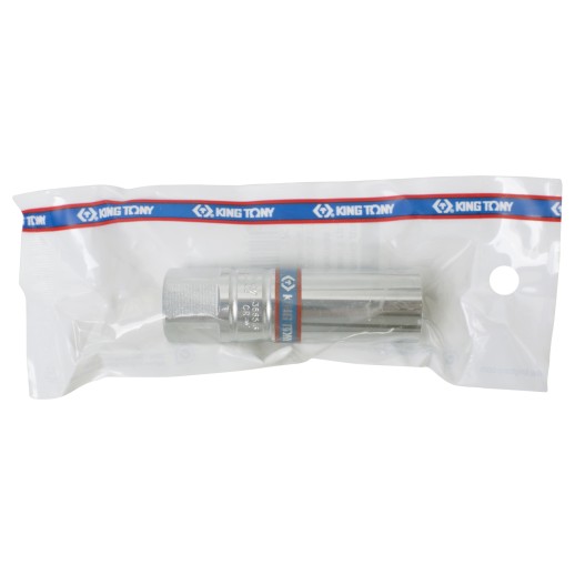 Головка свечная шестигранная 3/8", 16 мм, магнитный фиксатор KING TONY 366516