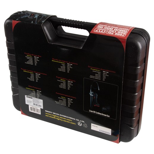 Шприц плунжерный 400 мл, аккумуляторный, 3 предмета, кейс MIGHTY SEVEN MIGHTY SEVEN DGG-102A1