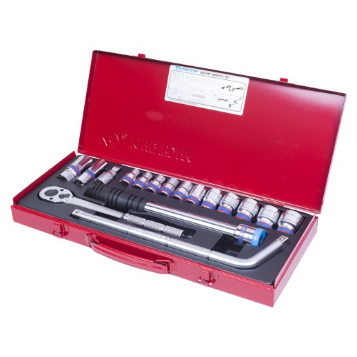 Набор торцевых головок с принадлежностями 1/2&quot;, двенадцатигранные, 10-27 мм, 17 предметов KING TONY 4018MR