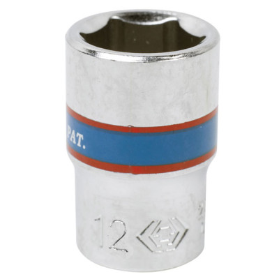 Головка торцевая стандартная шестигранная 1/4", 12 мм KING TONY 233512M