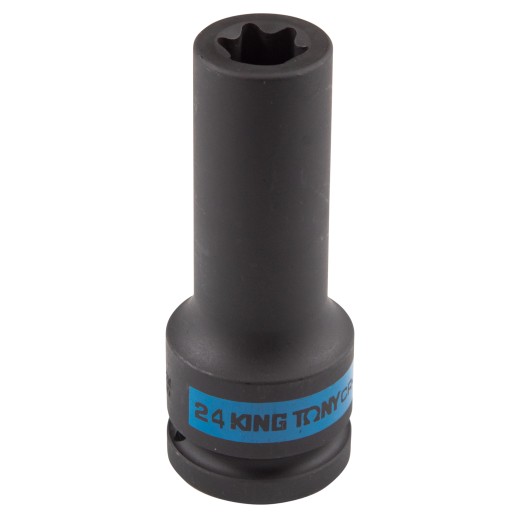 Головка торцевая ударная глубокая TORX Е-стандарт 3/4", E24, L = 110 мм KING TONY 647524M