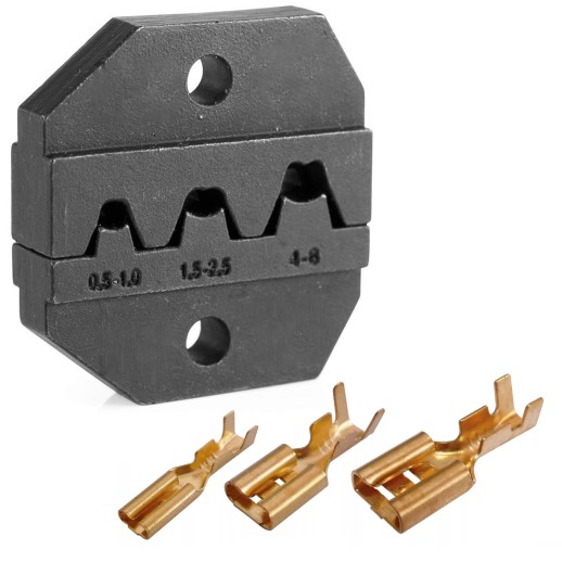 Кримпер храповичный для обжима изолированных наконечников, 5 предметов, кейс KING TONY 67G0005