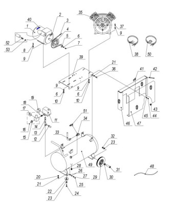 Блок поршневой Remeza LB 30 4022230010