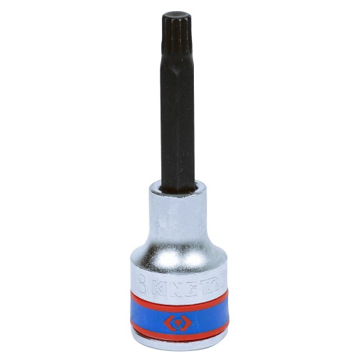 Насадка (бита) торцевая 1/2", Spline, M8, L = 80 мм KING TONY 403608