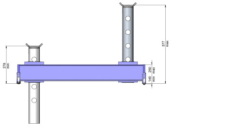 Опорный мост в смотровую канаву, 20т. ОМ20В