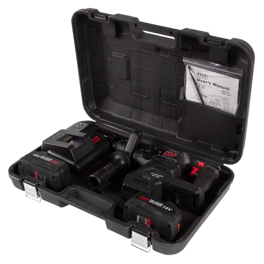Перфоратор аккумуляторный,18 В, 4 предмета, кейс MIGHTY SEVEN DRH-101A