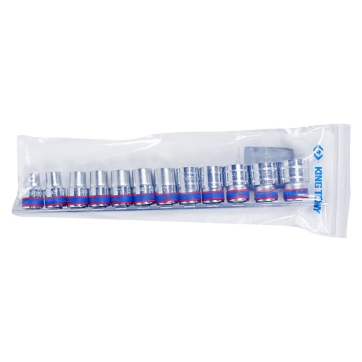 Набор торцевых головок 1/2", шестигранные, 10-24 мм, 12 предметов KING TONY 4312MR8