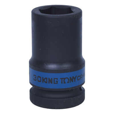 Головка торцевая ударная глубокая шестигранная 1", 30 мм KING TONY 843530M