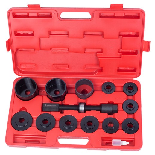 Набор оправок для монтажа и демонтажа ступичных подшипников, кейс, 14 предметов МАСТАК 100-30014C