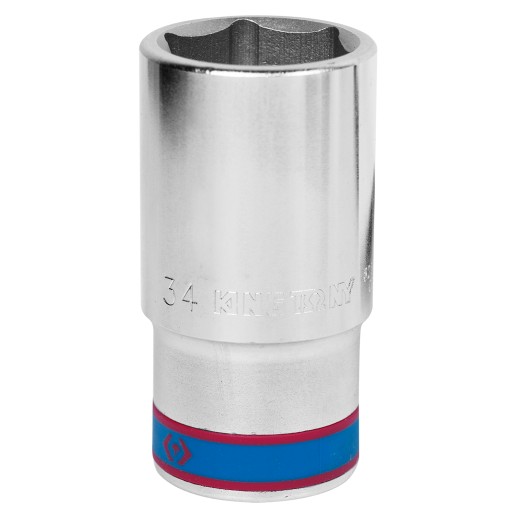 Головка торцевая глубокая шестигранная 3/4", 34 мм KING TONY 623534M