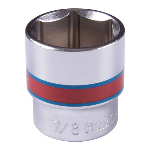 Головка торцевая стандартная шестигранная 3/8", 7/8", дюймовая KING TONY 333528S