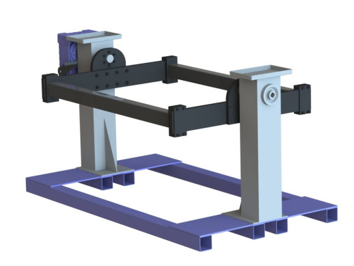 Кантователь двигателя и КПП грузовиков и автобусов КД1500-2