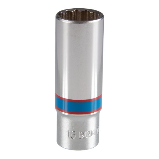 Головка торцевая глубокая двенадцатигранная 3/8", 16 мм KING TONY 323016M