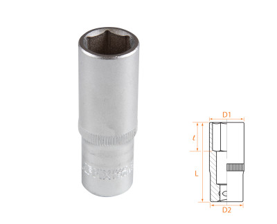 Головка торцевая глубокая шестигранная 3/8", 15 мм AFFIX AF00130015