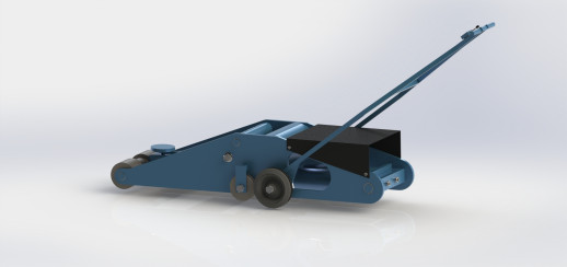 Домкрат пневмогидравлический подкатной 20т. ДПГМ20. Аналог HPG-820 Nenab (Швеция).