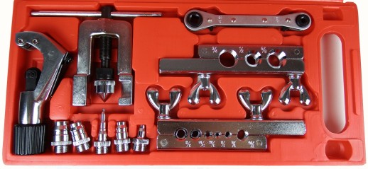 Инструмент для развальцовки труб (10 предметов) двойной TA-M1007