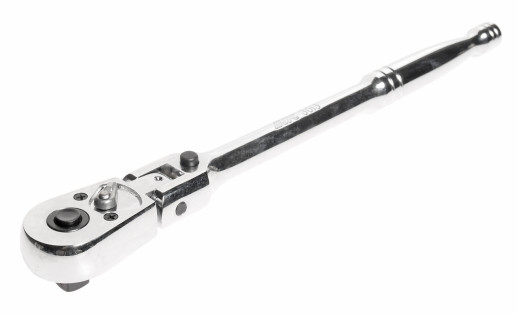 Ключ трещотка 3/8" 45 зубьев 265мм шарнирный с фиксацией металлическая рукоятка JTC JTC-3013