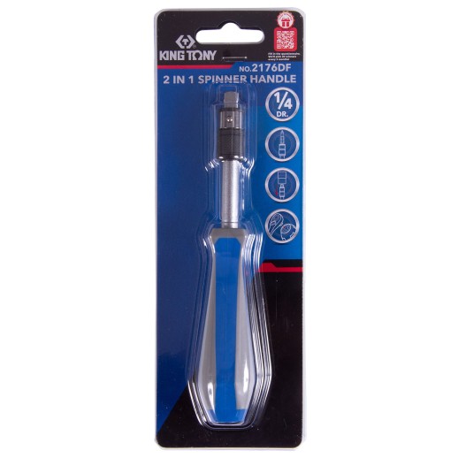 Отвертка вороток 1/4", скользящий держатель 1/4", 150 мм KING TONY 2176DF