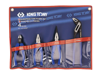 Комплект шарнирно-губцевого инструмента KING TONY 42104GP01