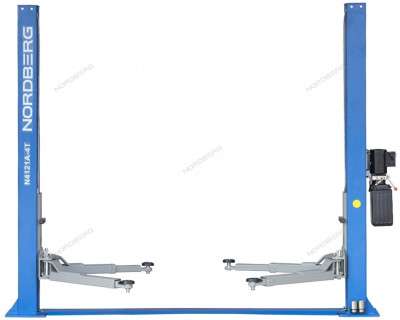 Подъемник 220V 2х стоечный 4т, асимметричный NORDBERG N4121A-4T