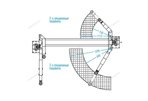 Подъемник с верхней синхронизацией NORDBERG N4121H-4T_380V