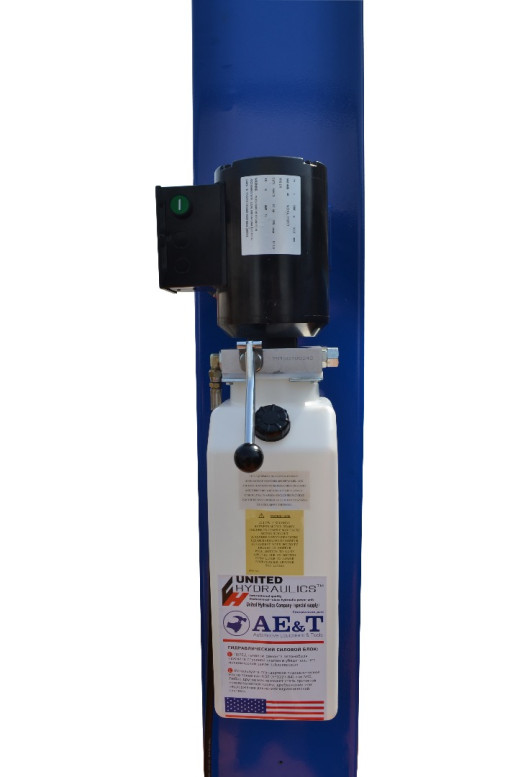 Подъемник 2-стоечный 4т T4 380B с нижней синхронизацией (United Hydraulics) AE&T