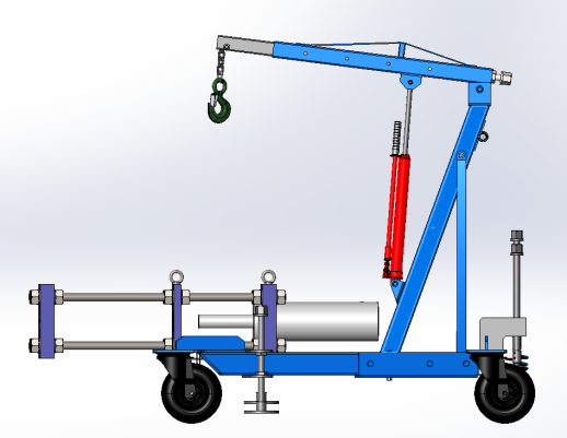 Транспортная тележка с подъемным механизмом ТК-500