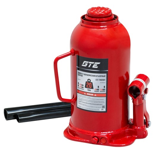 Домкрат бутылочный 20т 235-445мм GTE GTE-TH92004