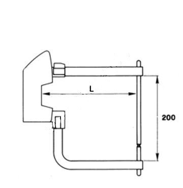 Комплект плеч 350мм с водяным охлаждением Tecna 7514