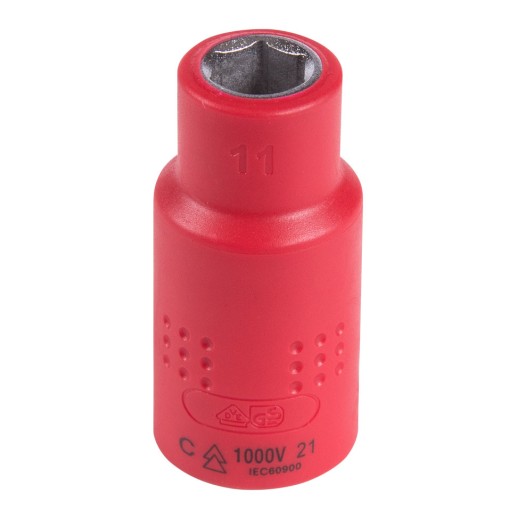 Головка торцевая диэлектрическая шестигранная 1/2", 11 мм KING TONY 4335VE11M