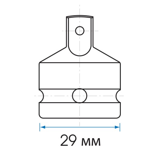 Переходник ударный 1/2">3/8", с шариковым фиксатором KING TONY 4863P