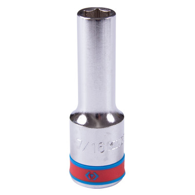 Головка торцевая глубокая шестигранная 1/2", 7/16", дюймовая KING TONY 423514S