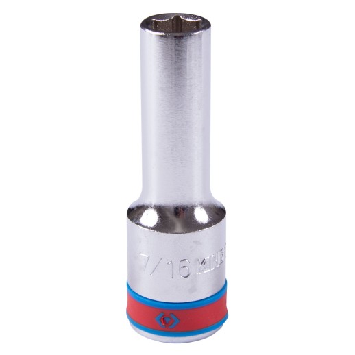 Головка торцевая глубокая шестигранная 1/2", 7/16", дюймовая KING TONY 423514S